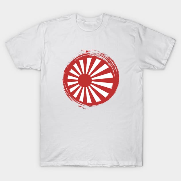 Naval Rising Sun Kyokujitsuki T-Shirt by Beltschazar